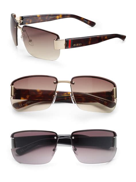 matches gucci sunglasses|gucci rimless sunglasses men's.